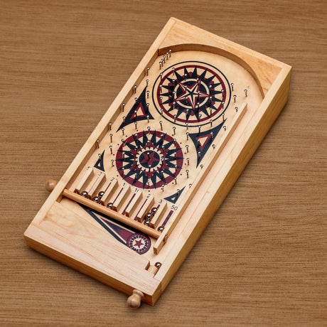 WOODEN DELUXE PINBALL GAME