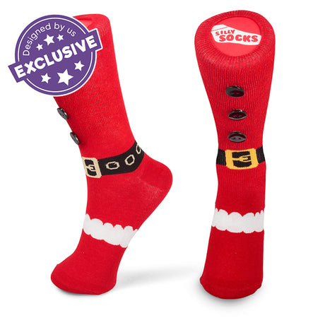 SANTA BOOT SLIPPER SOCKS SIZE  5-11
