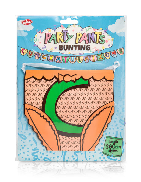 PARTY PANTS BUNTING CONGRATULATIONS