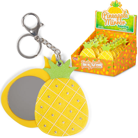 PINEAPPLE MIRROR KEYRING