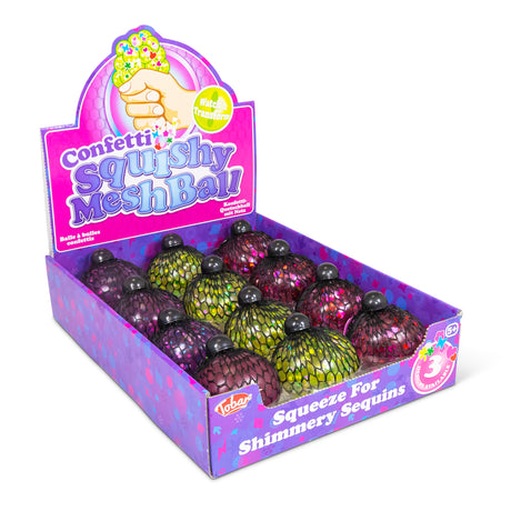CONFETTI SQUISHY MESH BALL