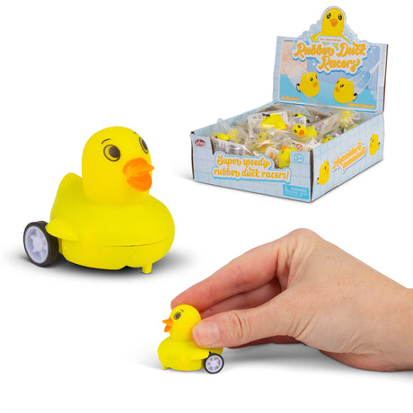 PULL BACK & GO RUBBER DUCK RACERS