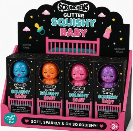 SCRUNCHEMS SQUISHY GLITTER BABIES