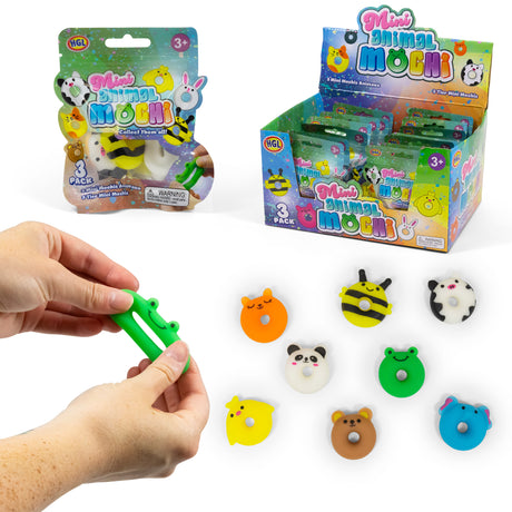 3PK MINI ANIMAL MOCHI