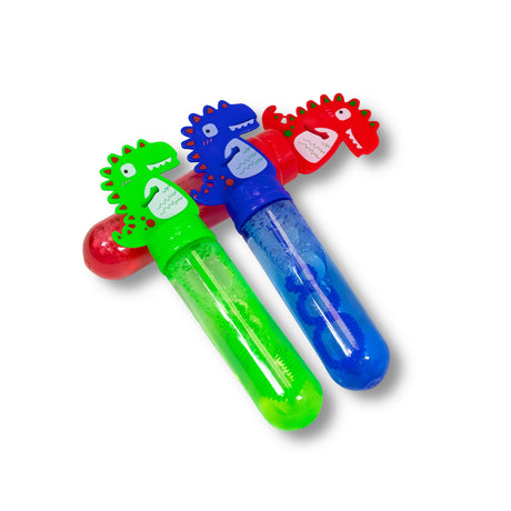 3PK DINOSAUR MINI BUBBLE WANDS