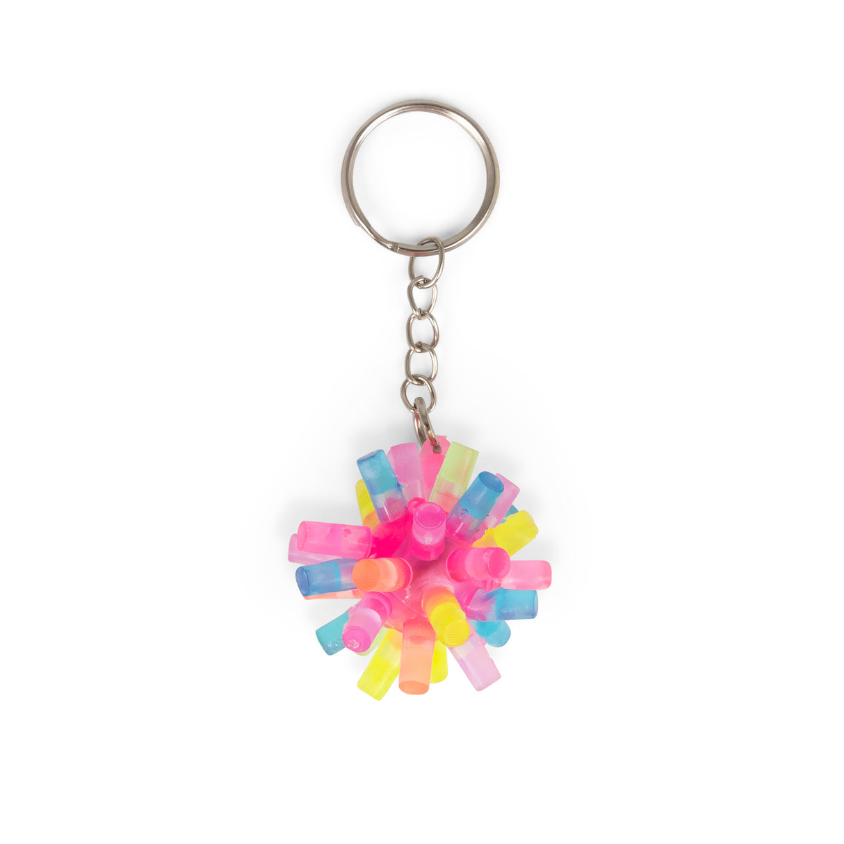 FLASHING SPIKY KEYCHAIN