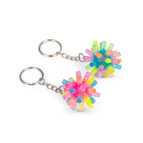 FLASHING SPIKY KEYCHAIN