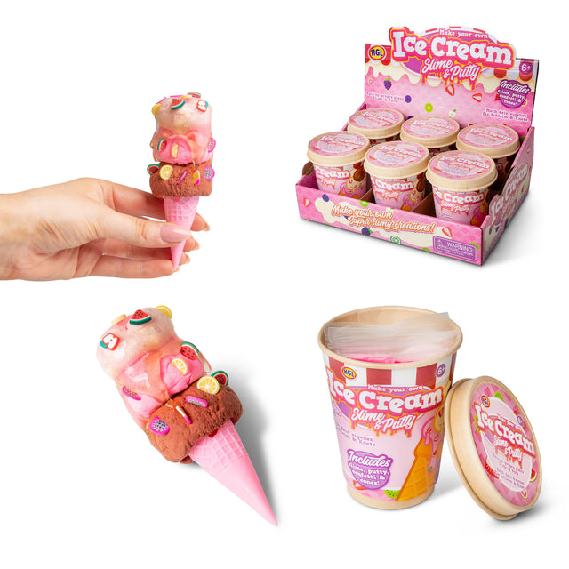 MAKE YOUR OWN ICE CREAM SLIME AND PUTTY